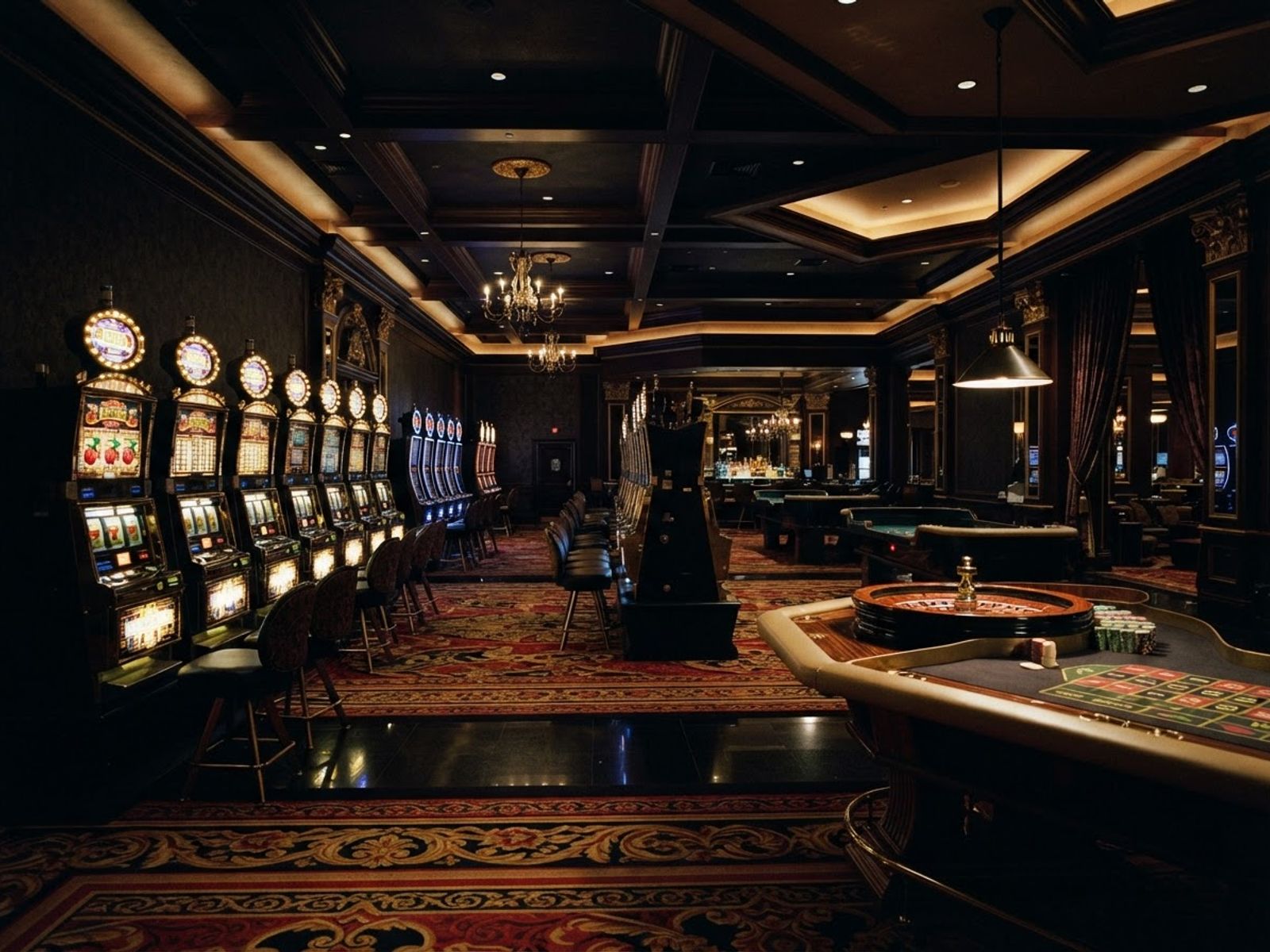 Machines à sous et roulette en salle de casino Gransino